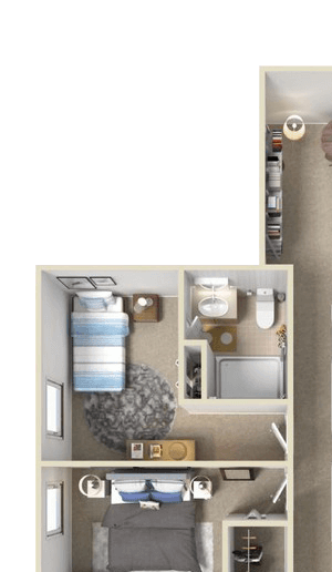 2 bedroom apartment with den in Maumee OH