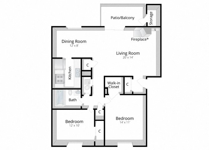 Two Bedroom Apartment Bloomington Indiana Apartment