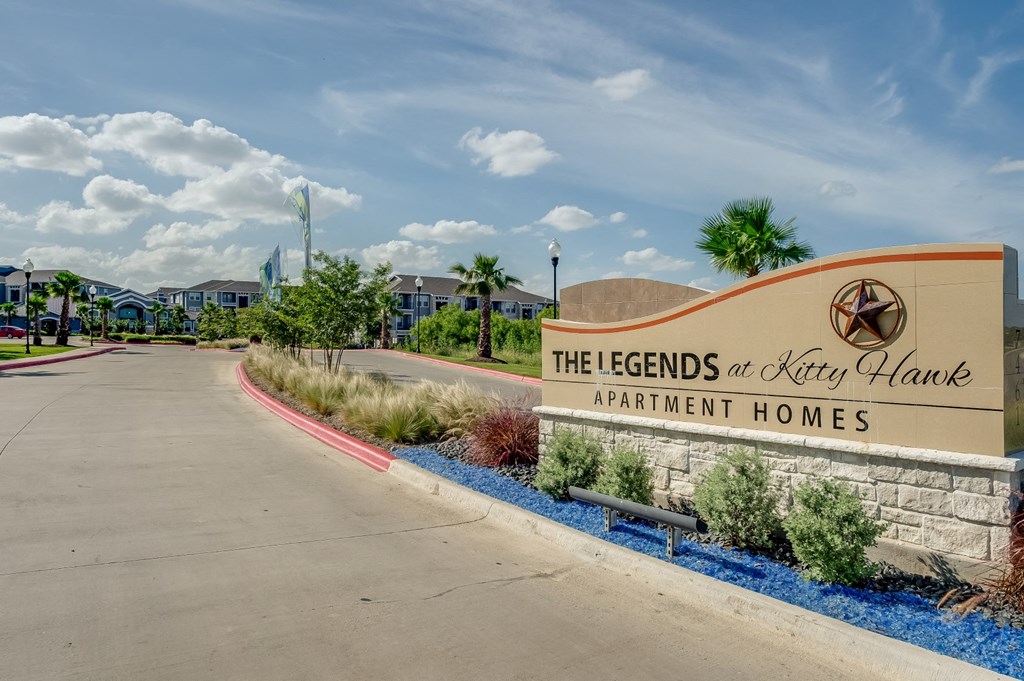 our front sign entrance to parking lot