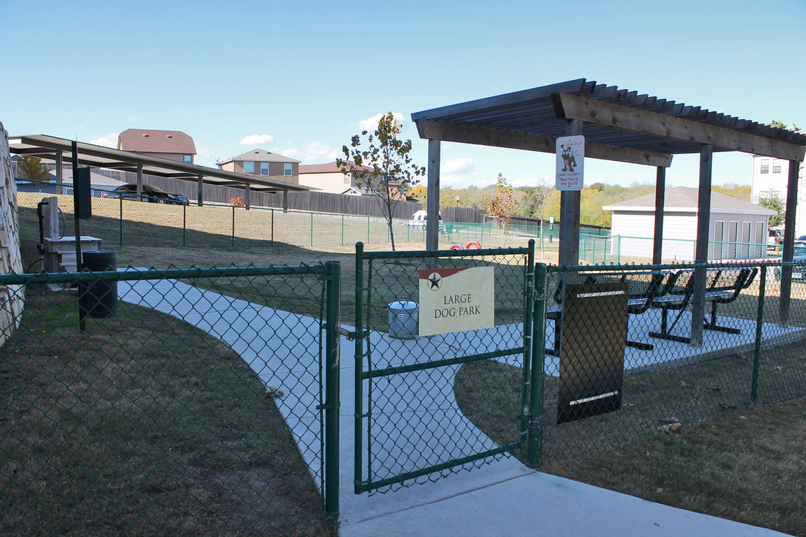 our large dog park for local guests