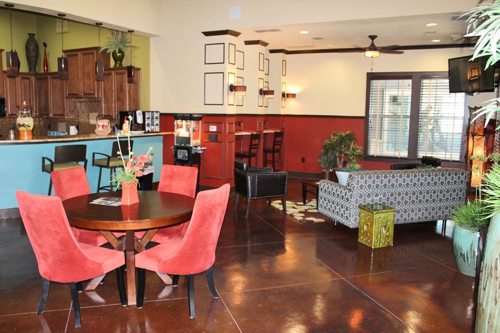 our small tables for small gatherings in the lounge