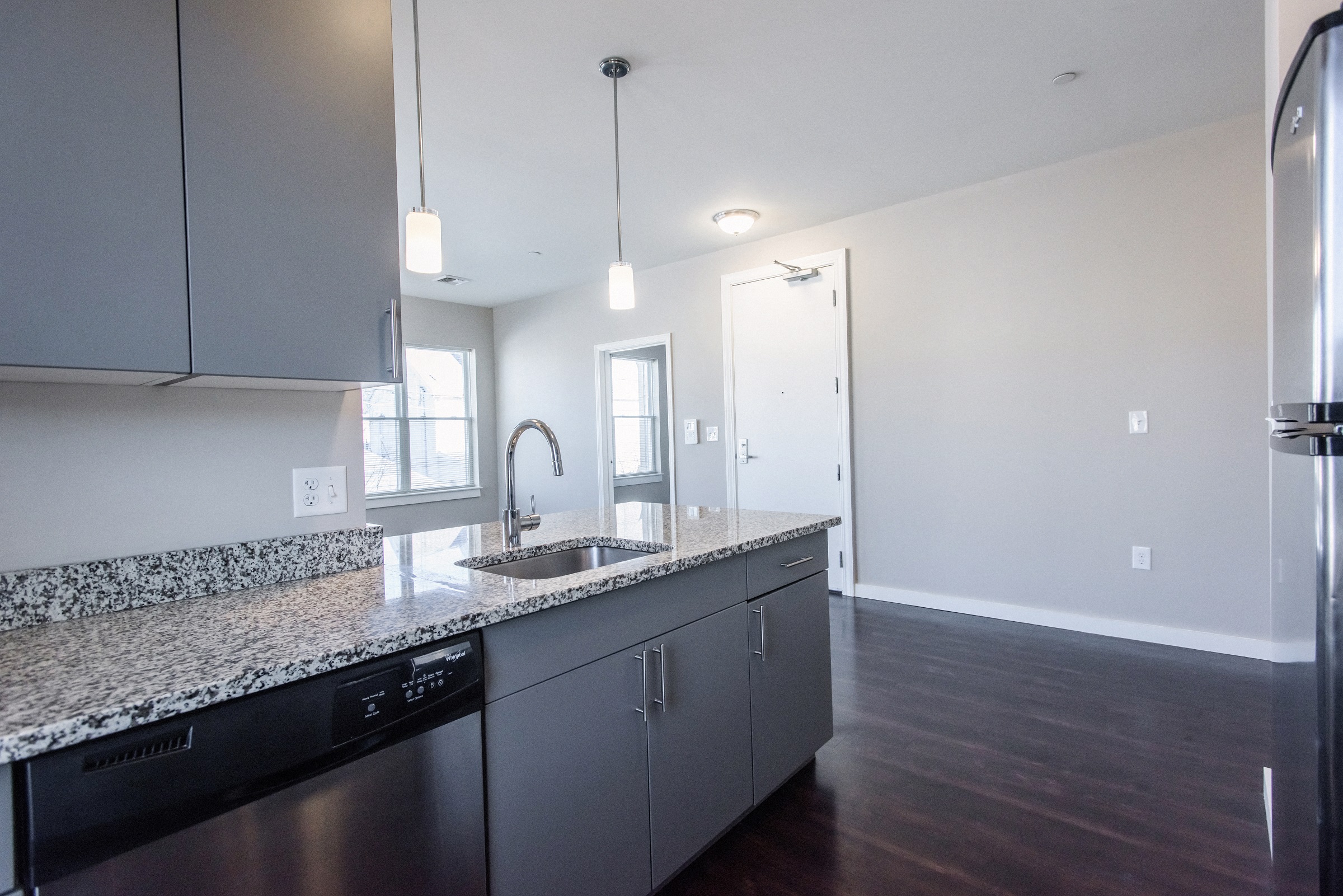 View from Kitchen into the Living Space