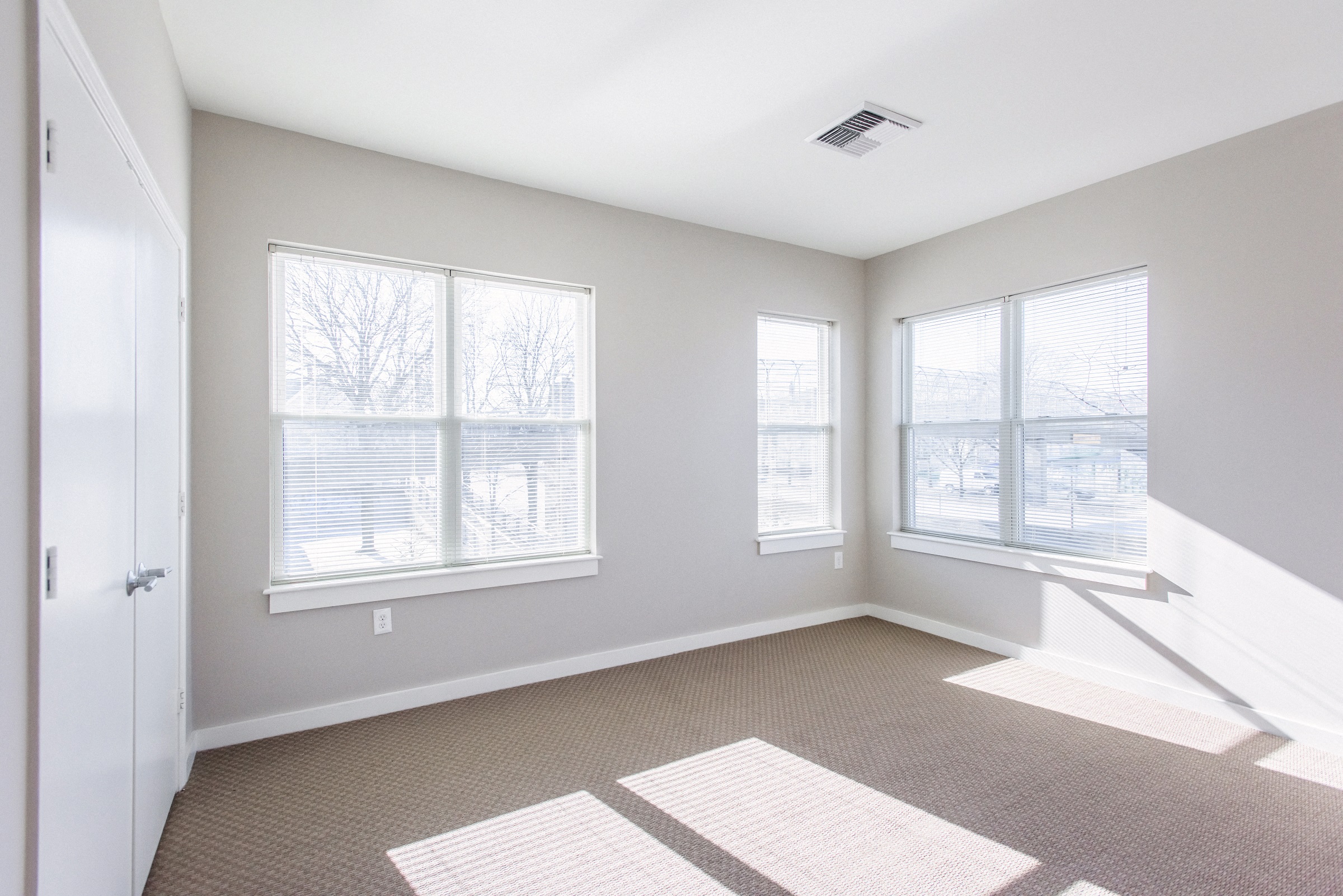 Bedroom with Large Windows