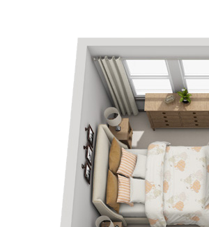 One Bed One Bath A1C Floor Plan One Bed One Bath A1C Floor Plan at Hudson Northridge, Sandy Springs, GA