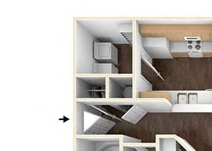 Lullwater 2 Bedroom 2 Bath Floorplan Lullwater 2 Bedroom 2 Bath Floorplan at Lullwater at Calumet, Newnan, Georgia