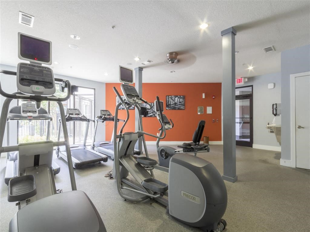 the gym at the apartments for rent