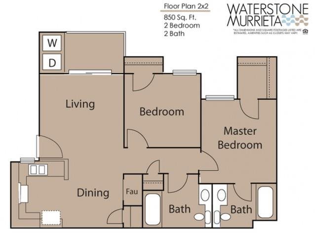 2X2 Floor Plan 3