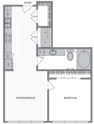 1 Bed_1 Bath_B