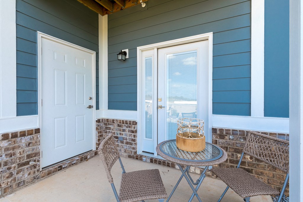 Porch with furniture