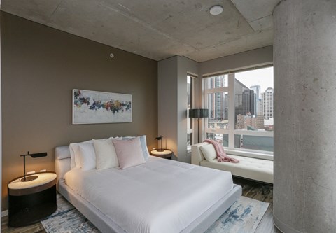 O2 Apartments Model Bedroom