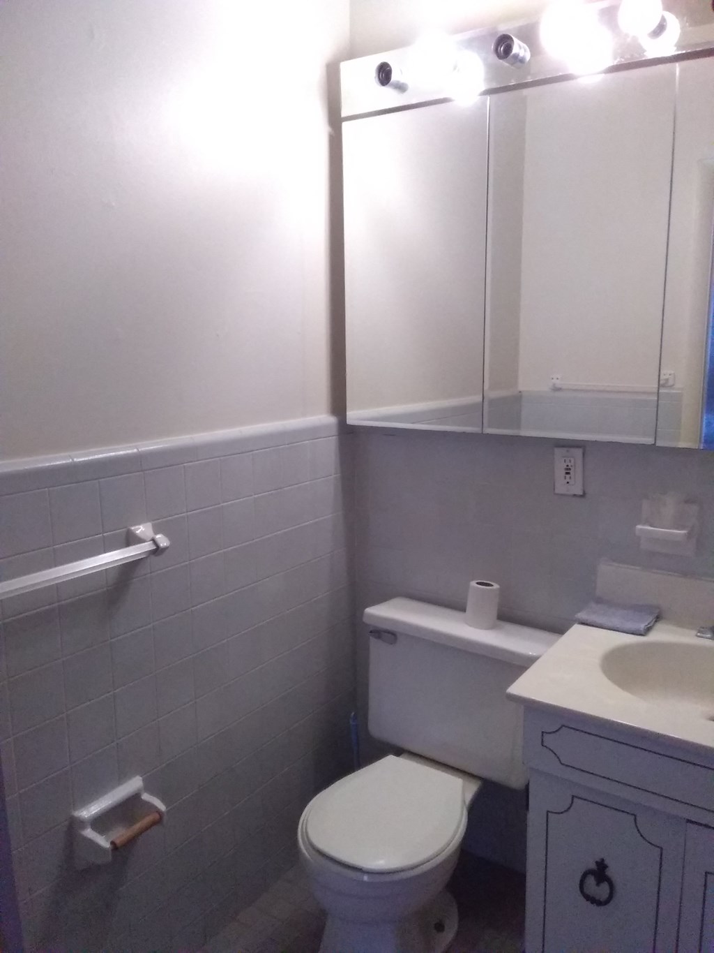 a small bathroom with a toilet and a sink