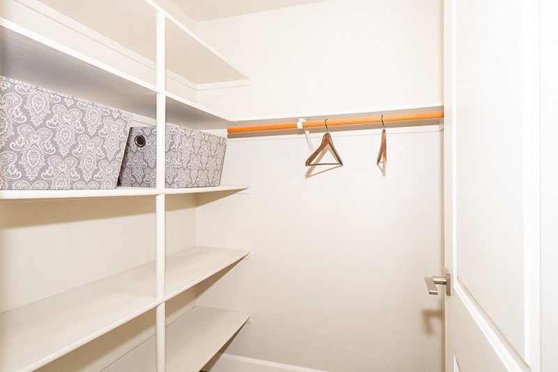 Closet with shelves