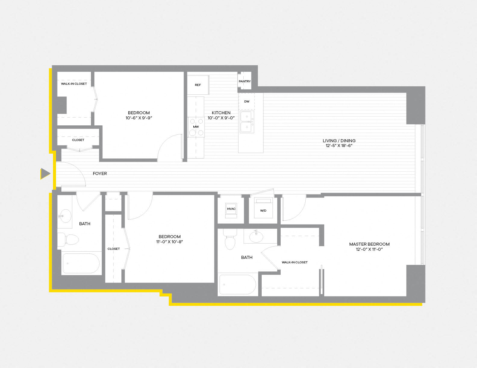 Floor Plans of Press House Apartments in St Paul, MN