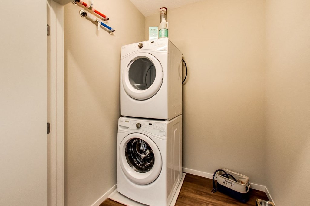 In-unit washer and dryer at Press House Apartments, Minnesota, 55101