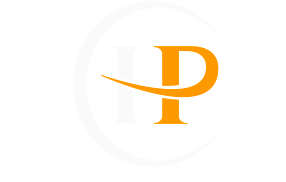 A logo with the letters "HP" in a circle.