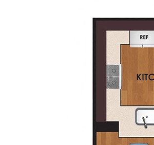 Brazos 1 Bedroom 1 Bath Floor Plan Brazos 1 Bedroom 1 Bath Floor Plan