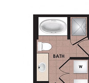 Palmetto 1 Bedroom 1 Bath Floor Plan Palmetto 1 Bedroom 1 Bath Floor Plan