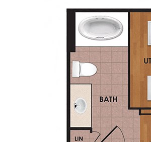 Sheldon 1 Bedroom 1 Bath Floor Plan Sheldon 1 Bedroom 1 Bath Floor Plan