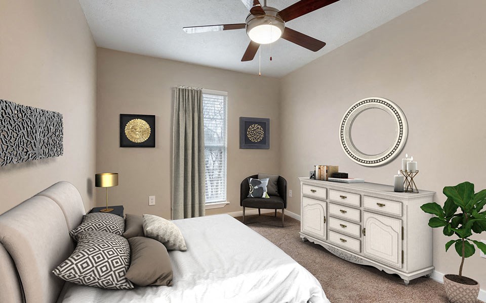 Bedroom Suite at Ridgeland Place Apartment Homes, Ridgeland, Mississippi