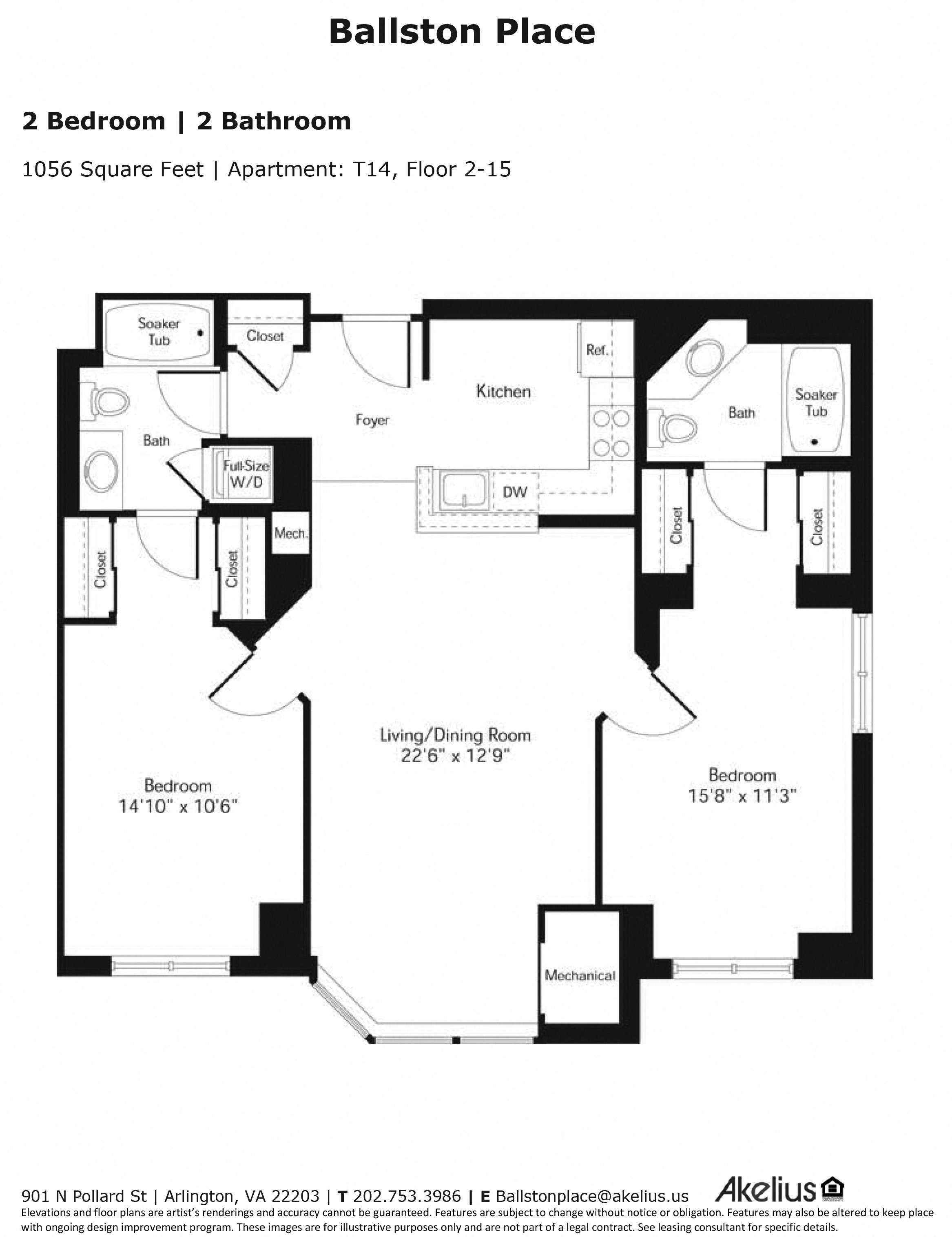 2 Bedroom 2 Bathroom