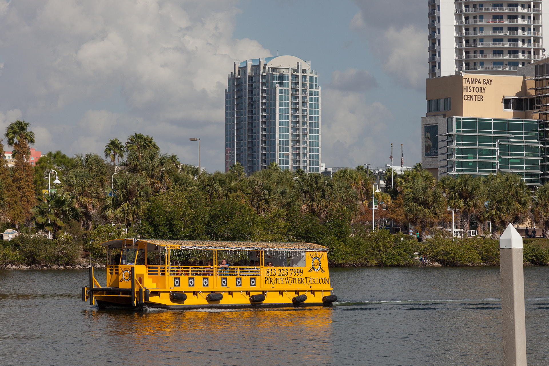 Explore Tampa via the nearby Pirate Water Taxi with 14 stops in the area.