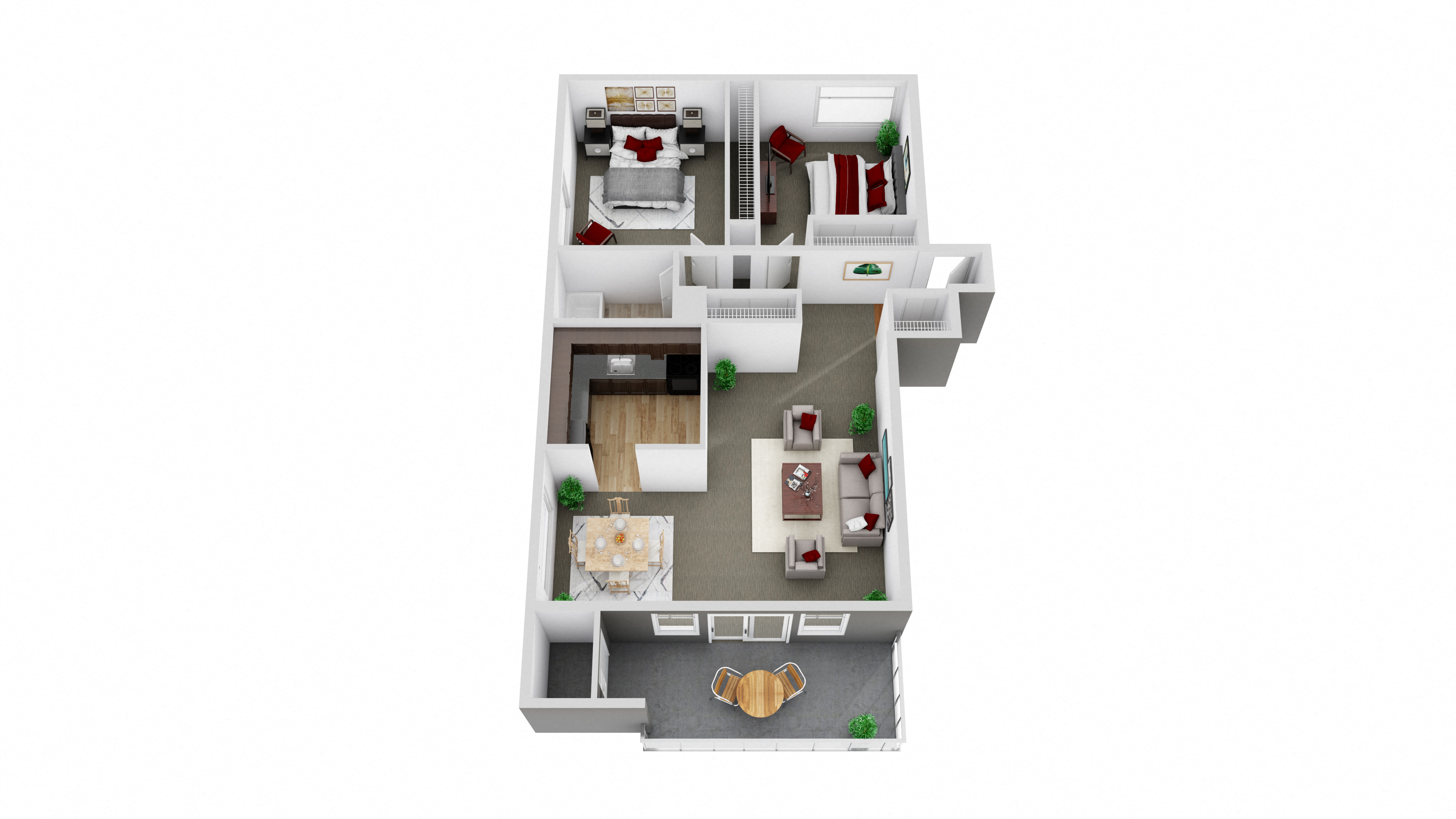 2 Bed Plan C - Parkland Square