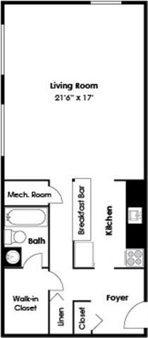 Studio Floor Plan 1