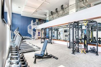 Fitness center at Windsor at Hopkinton, MA, 01748