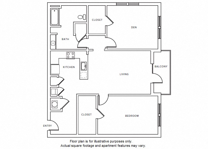 A10 floor plan at Windsor Parkview, Chamblee, Georgia