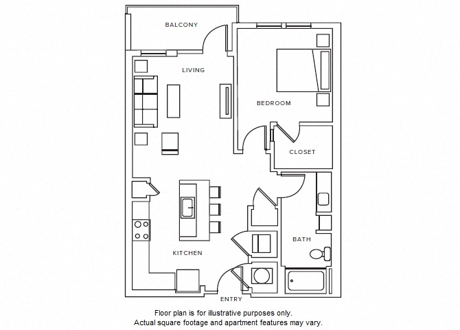 A7 floor plan at Windsor Parkview, GA, 30341