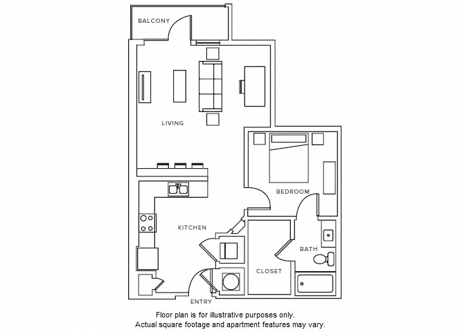 A8 floor plan at Windsor Parkview, GA, 30341