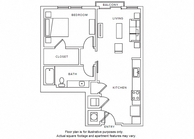 A9 floor plan at Windsor Parkview, 5070 Peachtree Boulevard, 30341