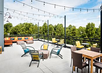 Rooftop seating at Windsor Parkview, Georgia, 30341