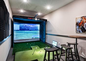 Virtual golf room at Windsor Parkview, Georgia, 30341