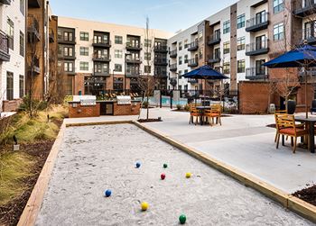 Bocce ball court at Windsor Parkview, 5070 Peachtree Boulevard, 30341