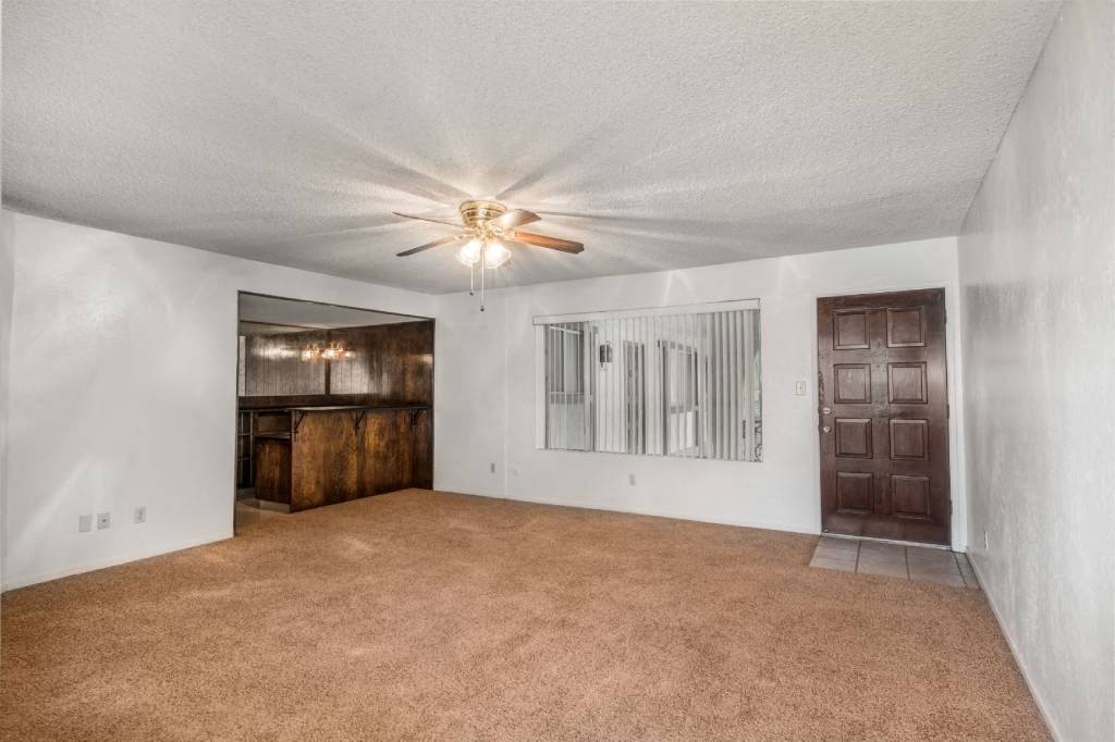 Ceiling Fan In Living Room at Barcelona Apartments, Visalia, CA