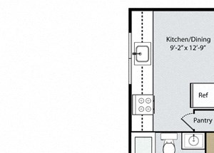 2 bed 2 bath B Makai Floor Plan 2 bed 2 bath B Makai Floor Plan at Reef Apartments, Fresno, CA