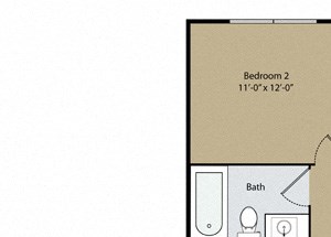 2 bedroom 1 bath room Newberry Floor Plan 2 bedroom 1 bath room Newberry Floor Plan at Scottsmen Too Apartments, Clovis