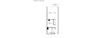 A5.1 - Studio Floor Plan at 6th and G Apartments in San Diego, CA 