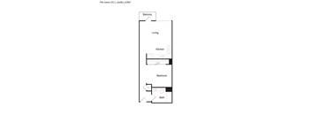 E6.1 - Studio Floor Plan at 6th and G Apartments in San Diego, CA 