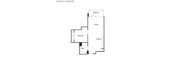 E7.1 - Studio Floor Plan at 6th and G Apartments in San Diego, CA 