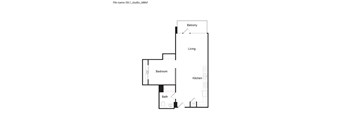 E8.1 - Studio Floor Plan at 6th and G Apartments in San Diego, CA 