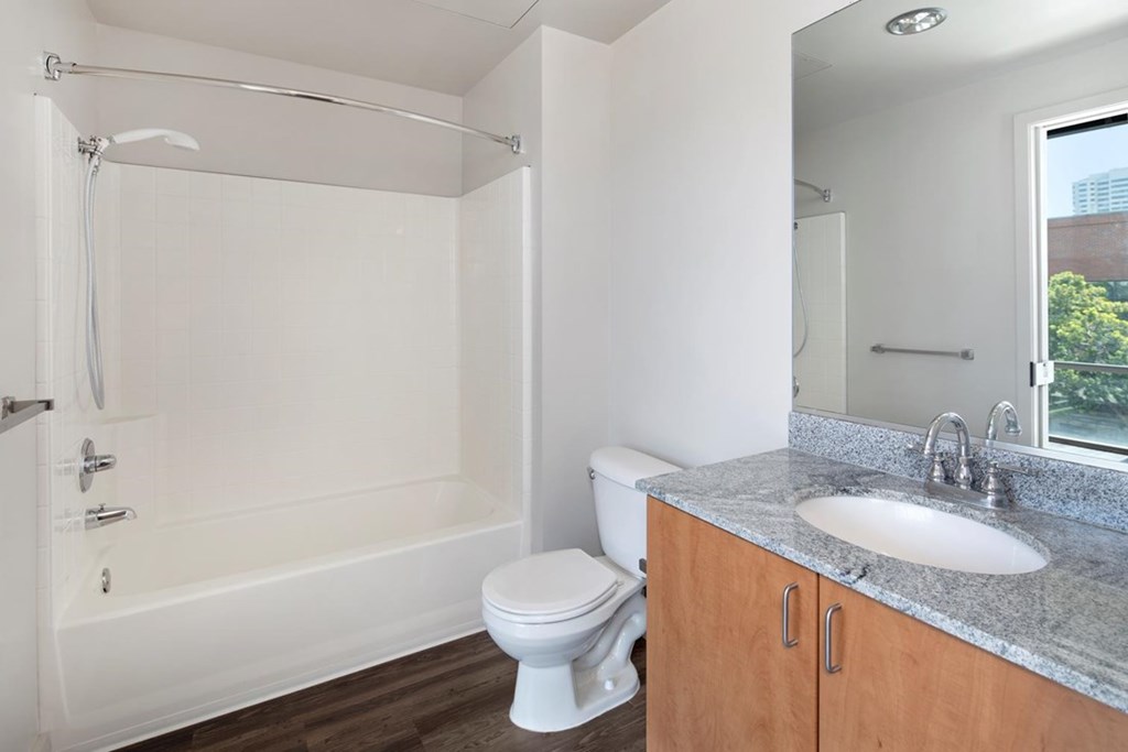 Bathroom at 6th and G Apartments in San Diego, CA 