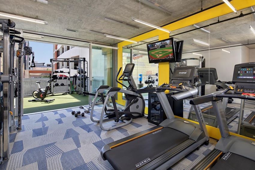 Fitness Center Fitness Center at 6th and G Apartments in San Diego, CA
