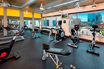 Fitness Center at 7th and G Apartments in San Diego, California