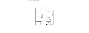 A8.1 - Studio Floor Plan at 7th and G Apartments in San Diego, CA 