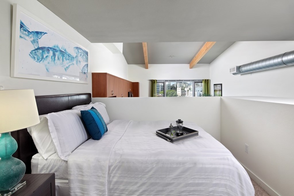 Bedroom at 7th and G Apartments in San Diego, CA 