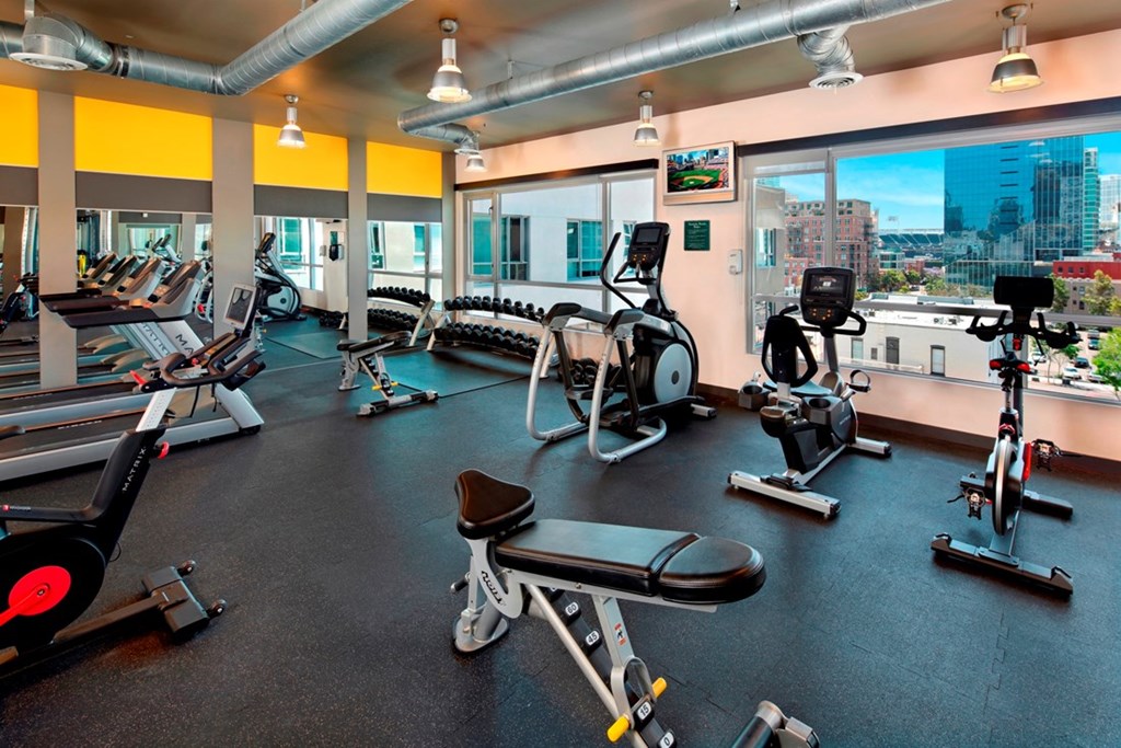 Fitness Center at 7th and G Apartments in San Diego, CA 