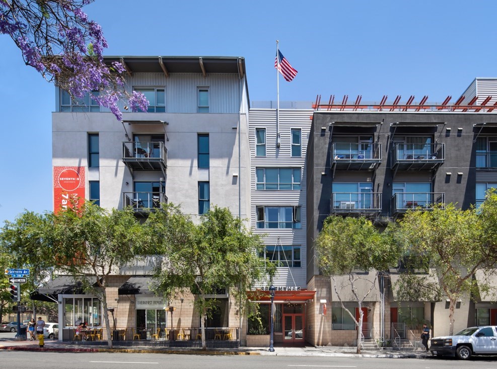 Property Exterior at 7th and G Apartments in San Diego, CA 
