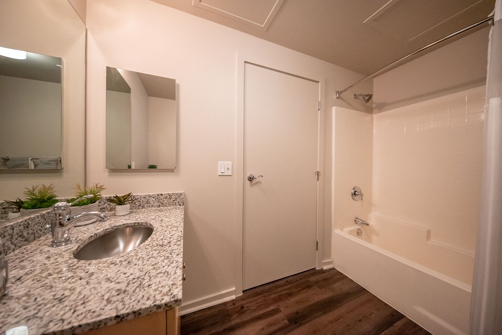 Spacious Bathroom With Shower at 